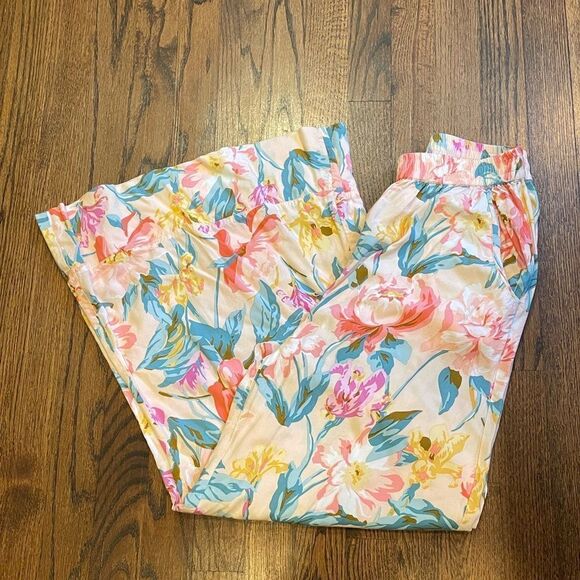 NWT Auguste The Label Floral Flare Leg Pants from Free People XS B-1334 - Picture 2 of 2